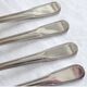 Silver metal forks, BB