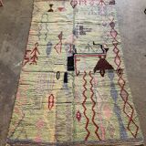 Tapis Berbère Azilal décor et couleurs pastels 265x155cm