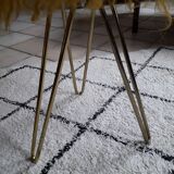 Vintage wool stool