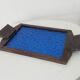 Art deco cathedral glass serving tray 1940s/1950s