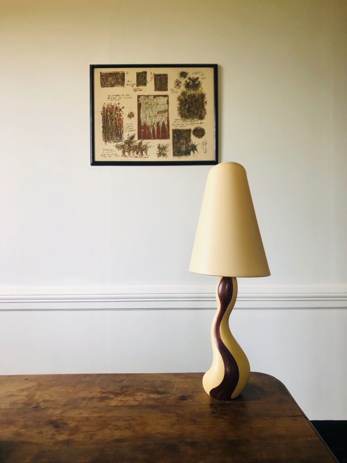 Ceramic lamp by Louis Drimmer, design