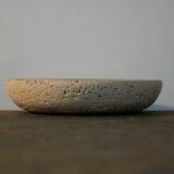 Cendrier en travertin - Art en marbre - Design fabriqué en Italie - Années 1970