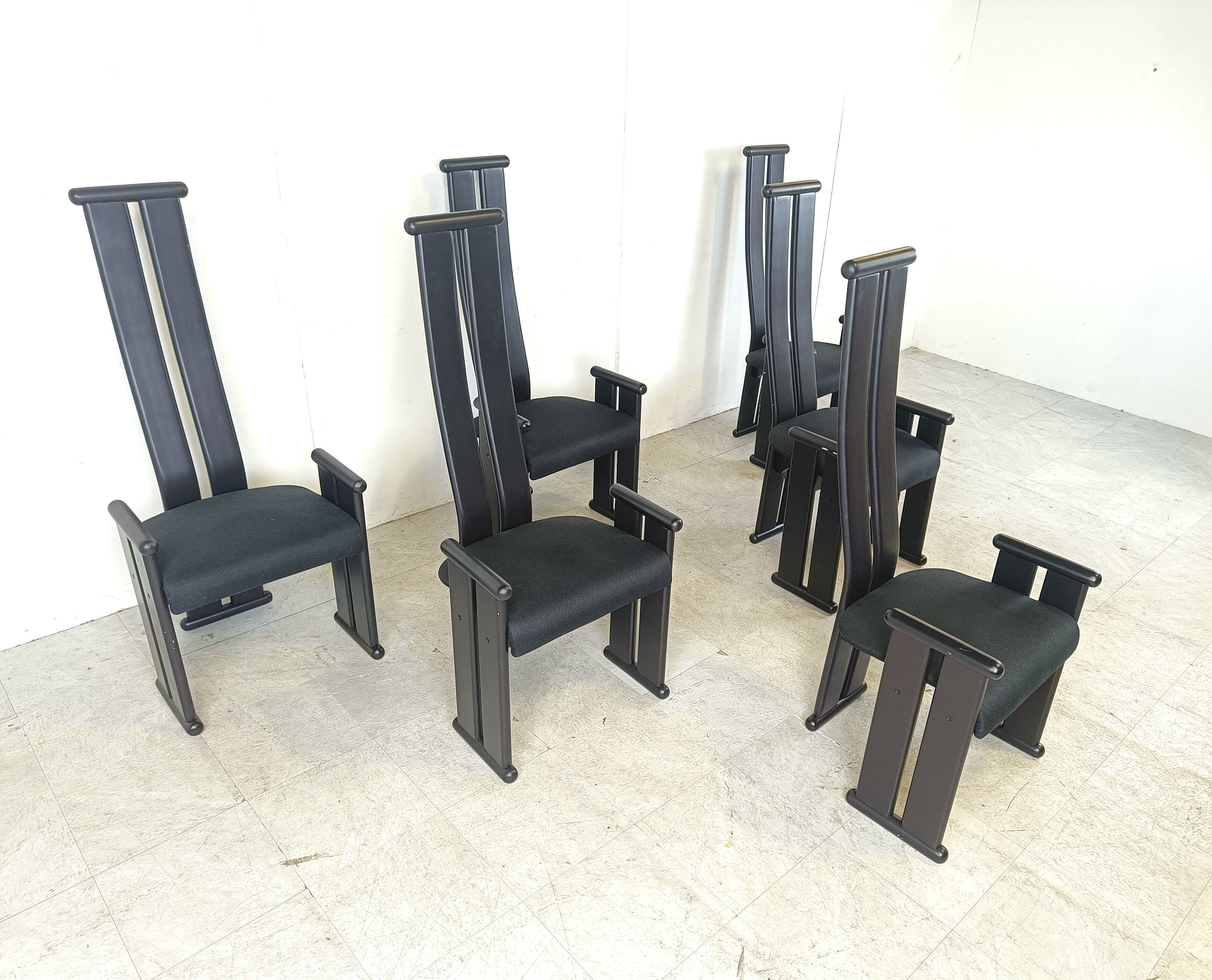 Vintage post modern dining chairs, 1970s