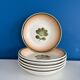 set of 6 floral deep plates Gien - vintage floral plate service KA