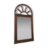Vintage bamboo and rattan mirror 70, 100x50cm