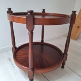 Coffee table / Side table / Round wooden end table