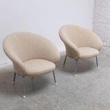 Rare pair of 'F570' lounge chairs by Pierre Paulin for Artifort, 1963
