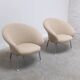 Rare pair of 'F570' armchairs by Pierre Paulin for Artifort, 1963