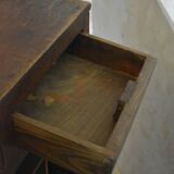 Old solid oak counter shop checkout