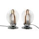 Toni Zuccheri, Set of 2 of Murano glass lamps, Mazzega, Murano Italy 1970