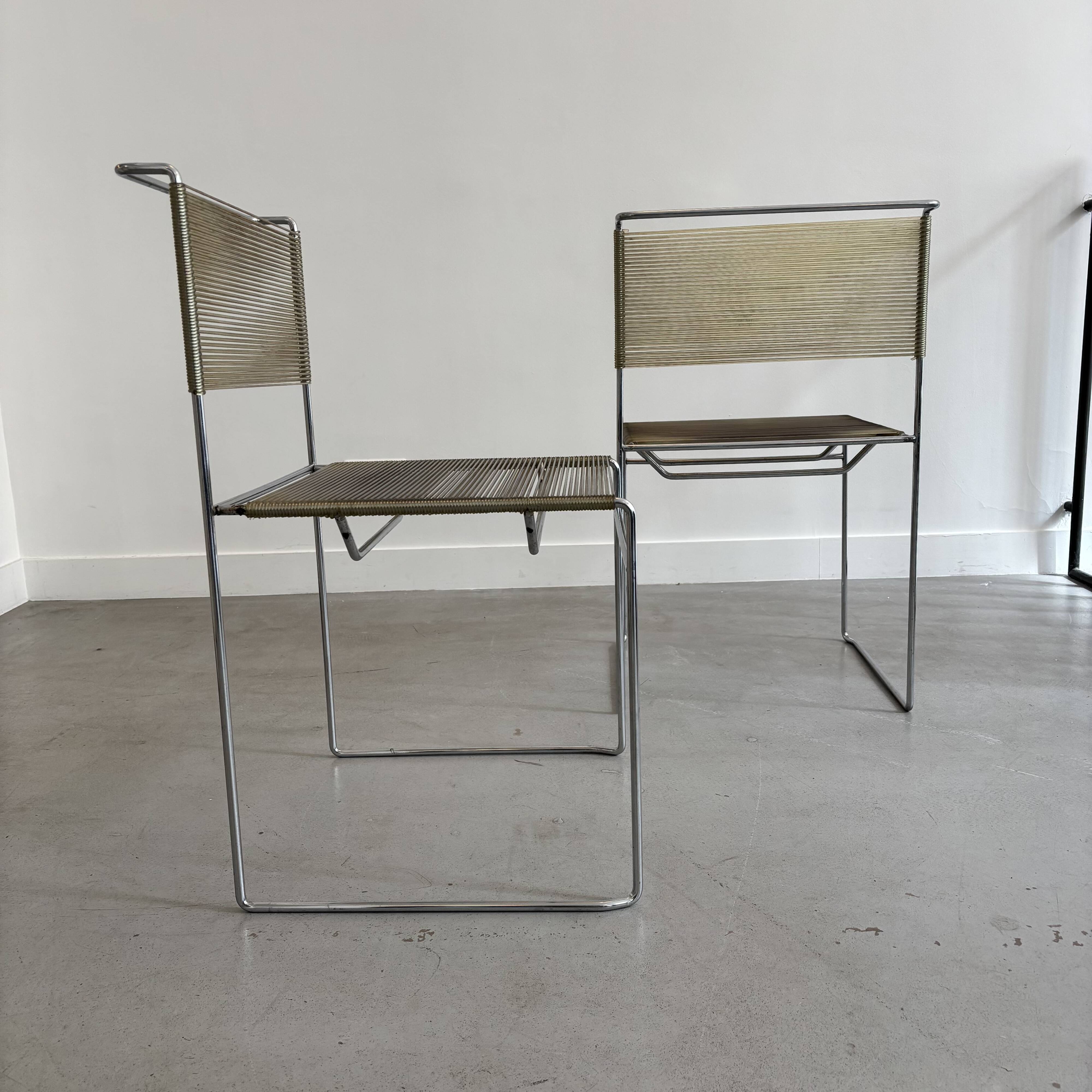 Pair of Belloti chairs for fly line