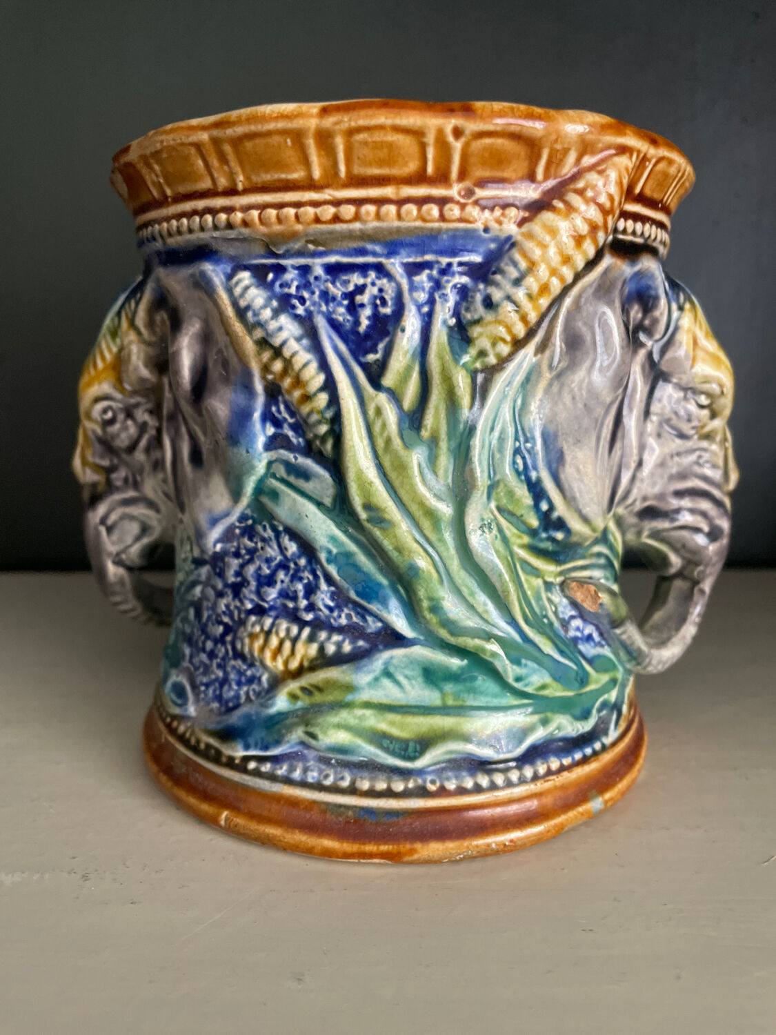 Pot in slip nineteenth century