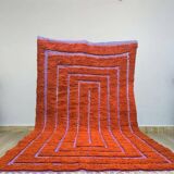 Handmade traditional pure natural wool rug size 150/250 cm