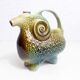 Zoomorphic pitcher "ram" ceramic