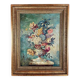 Tableau Huile Sur Toile Nature Morte Florale, Londres, XIXe Siècle