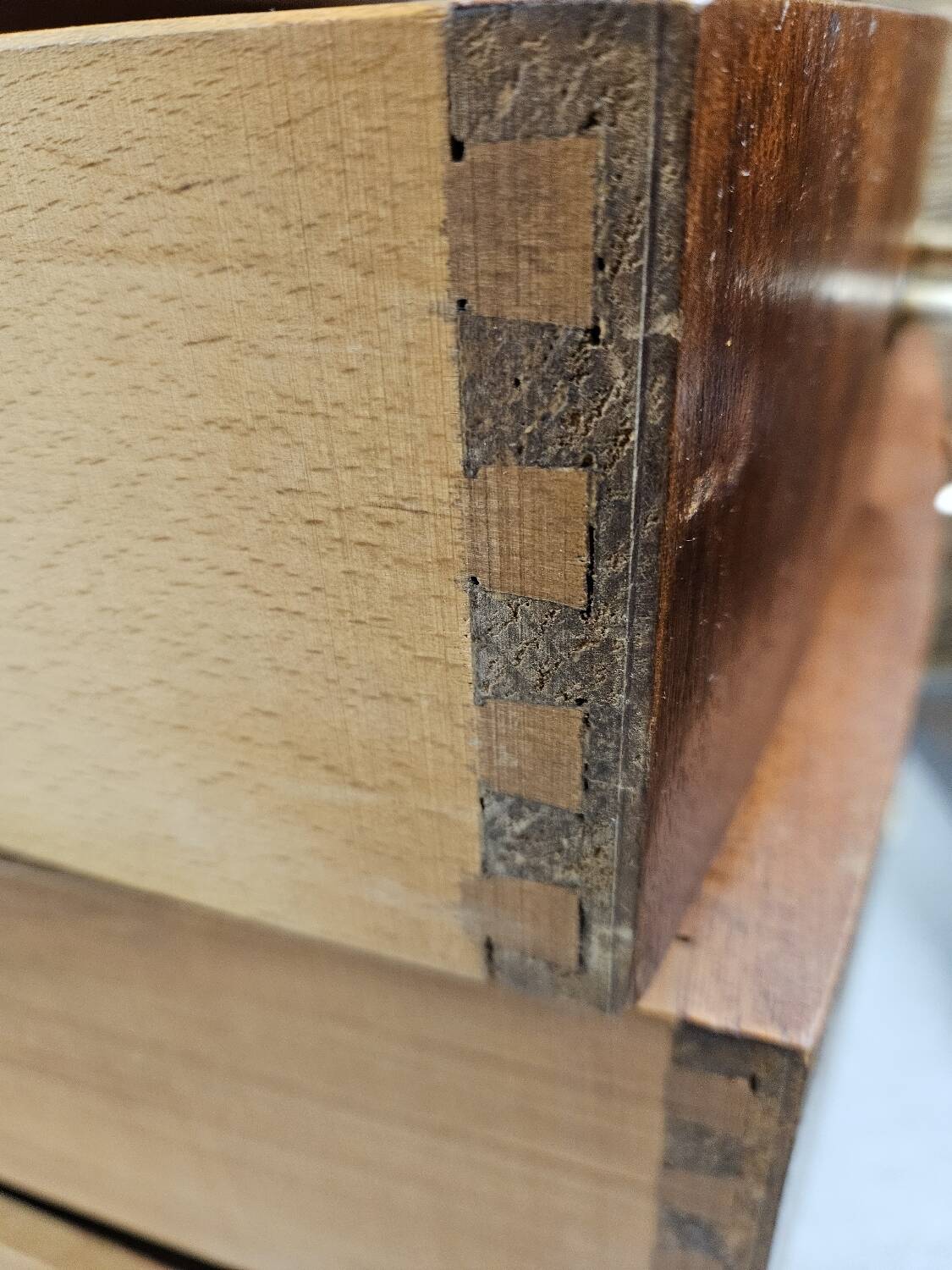 Scandinavian curved chest of drawers, 1970s