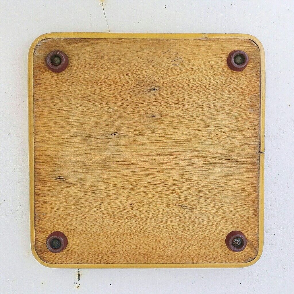 Flat rattan bottom vintage tableware