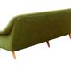 Vintage olive boucle sofa, 1970's norway