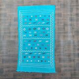 Moroccan Berber carpet turquoise bohemian