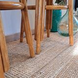 Vintage rattan and wicker bar stools