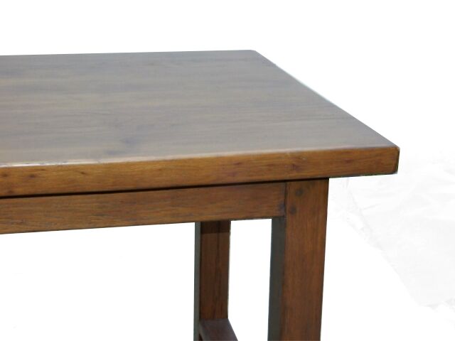Vintage farm table 1980 solid oak wood