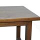 Vintage farm table 1980 solid oak wood