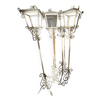 Wrought iron floor lamp