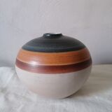 Signed ceramic ball vase