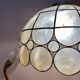 Vintage XXML lampshade pendant lamp in mother-of-pearl and brass