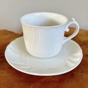 Villeroy & boch espresso or coffee cups with saucers, diamant series from the 1980s