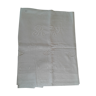 Drap ancien en lin monogramme RW ouvragé