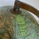 Vintage globe 1960 terrestrial Girard Barrère glass wood - 29 cm