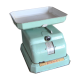 Household scale in water green metal Perca 50s