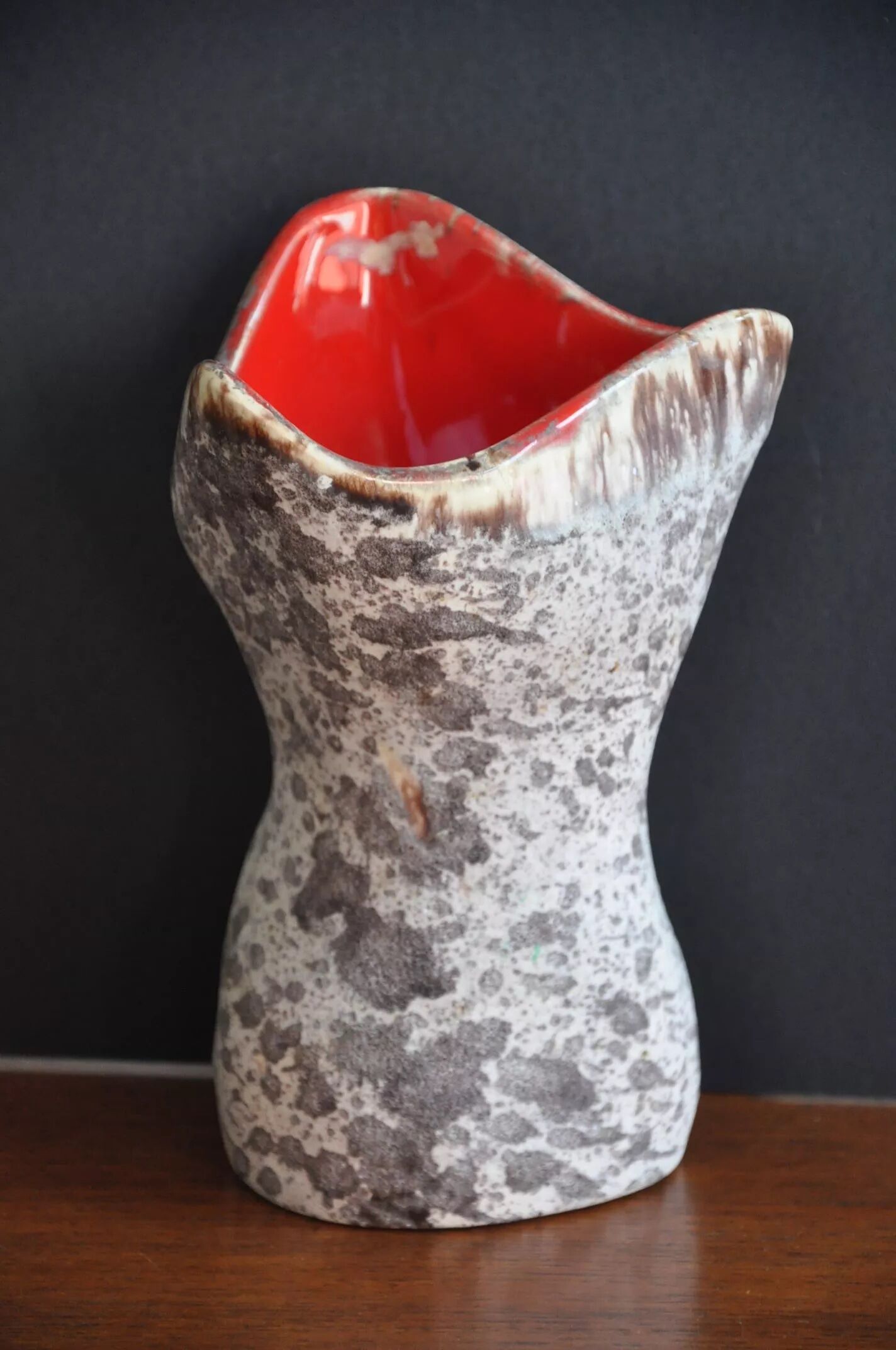 Vase céramique motif bouleau