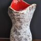 Vase céramique motif bouleau