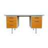 Bureau Strafor années 70 vintage industriel orange