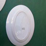 2 plats ovales décors coq
