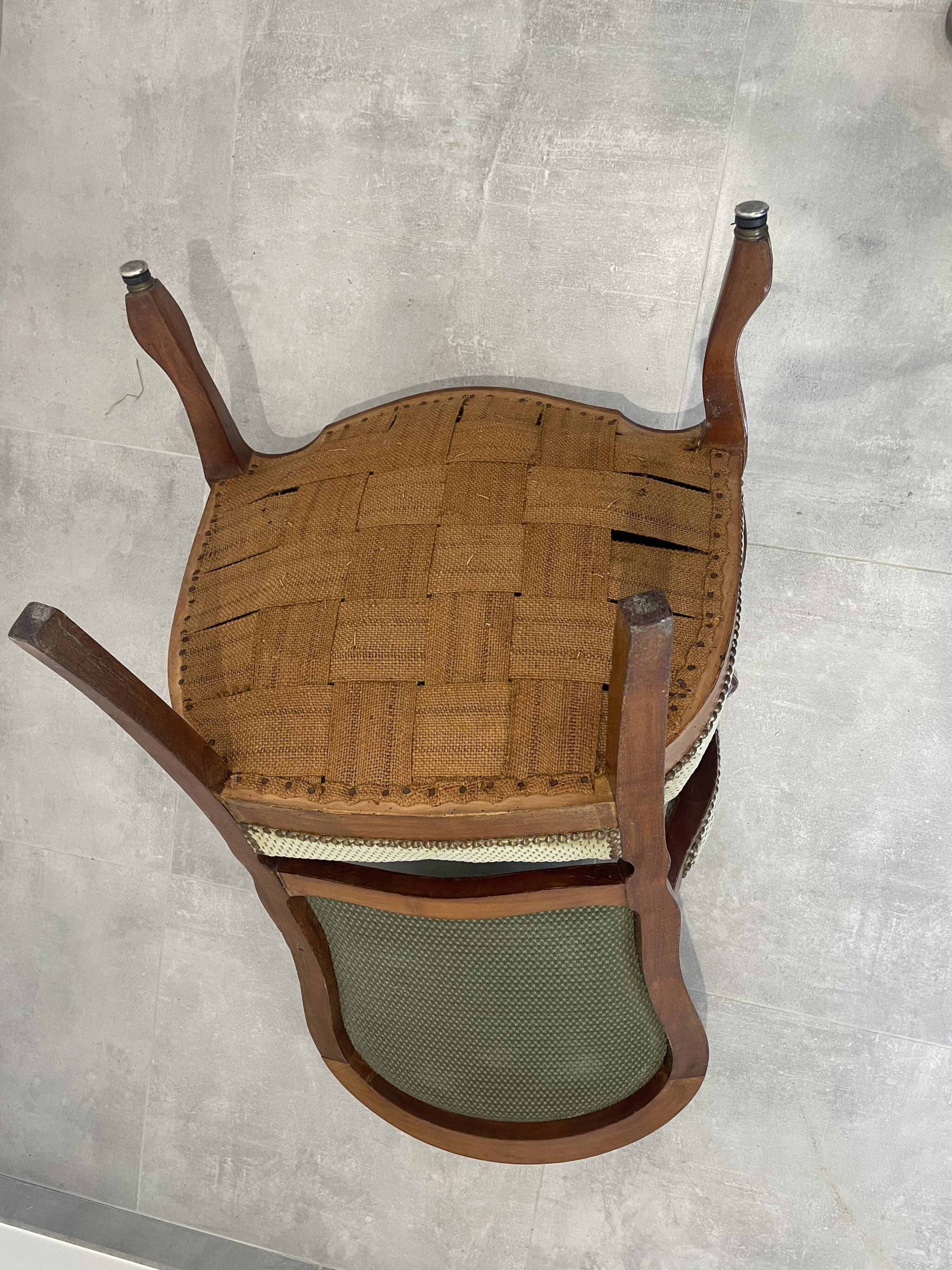 vintage antique armchair, Louis Philippe