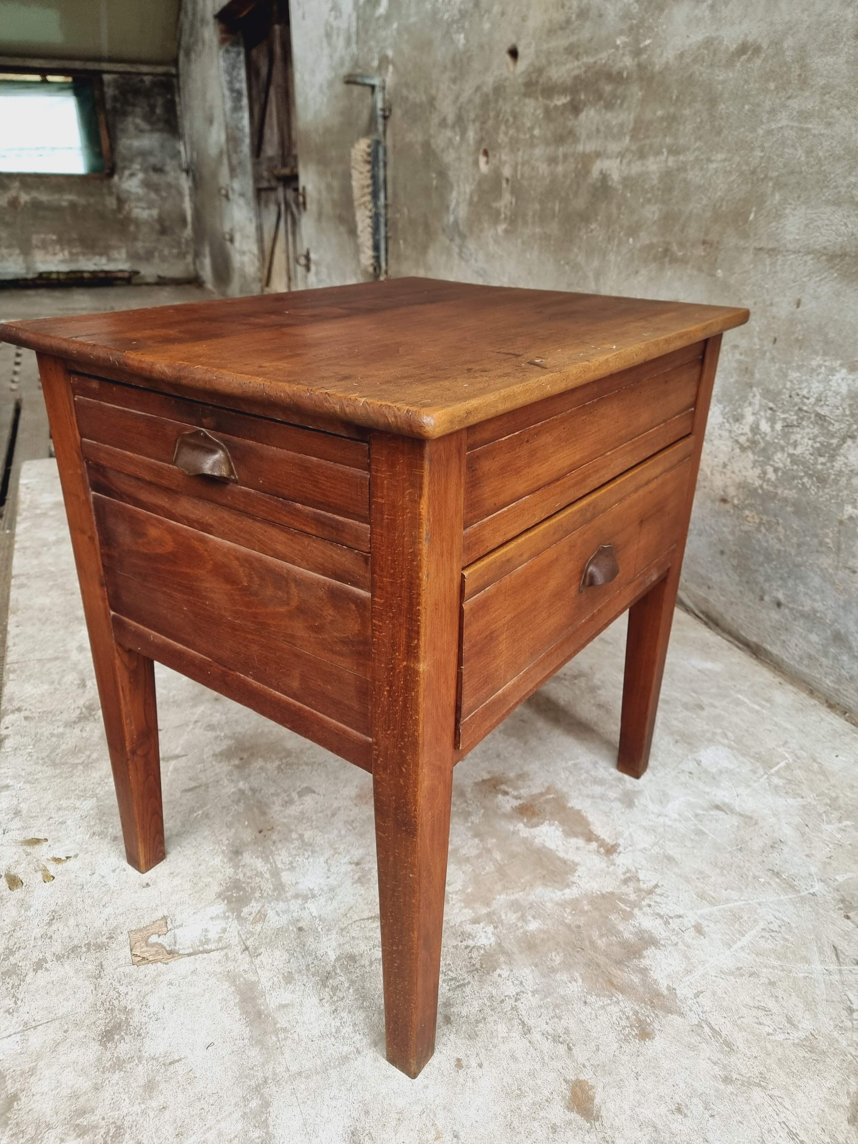 Antique work table side table or kitchen island