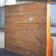 Vintage wood cabinet, high shelf, kitchen storage, countryside
