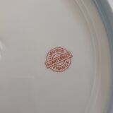 Set of eight Limoges porcelain plates