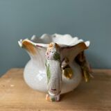 Bassano table planter, splashing flowers Italy