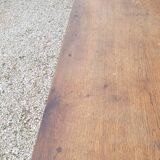 Table de Ferme rustique en chêne massif piètements louis Philippe 19ème -1m40