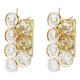 Golden brass and crystal wall light by Palwa, Germany, 1960s