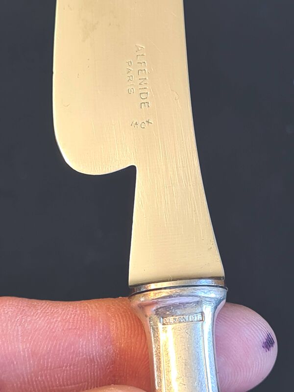 Lot de 4 couverts de service Christofle ''Tosca