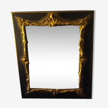 Miroir dorée type baroque