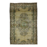 Tapis vintage turc tissé à la main unique en son genre - charme vintage rustique 250x 157