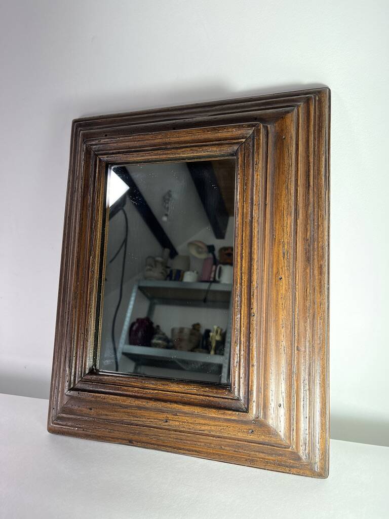 Protestant Huguenot mirror with hiding place France 17th century style