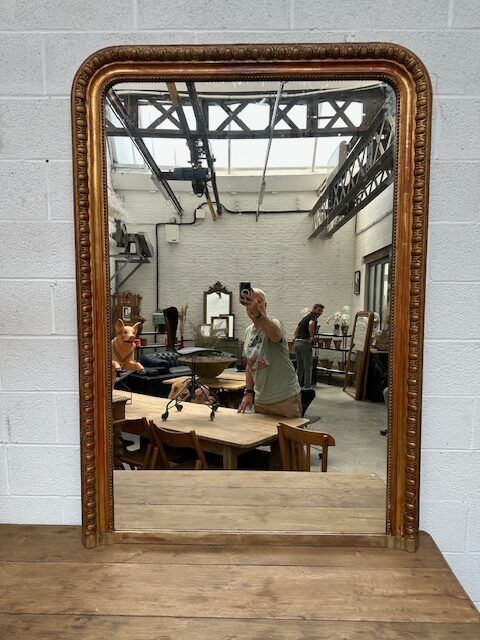 Miroir doré fin XIXème