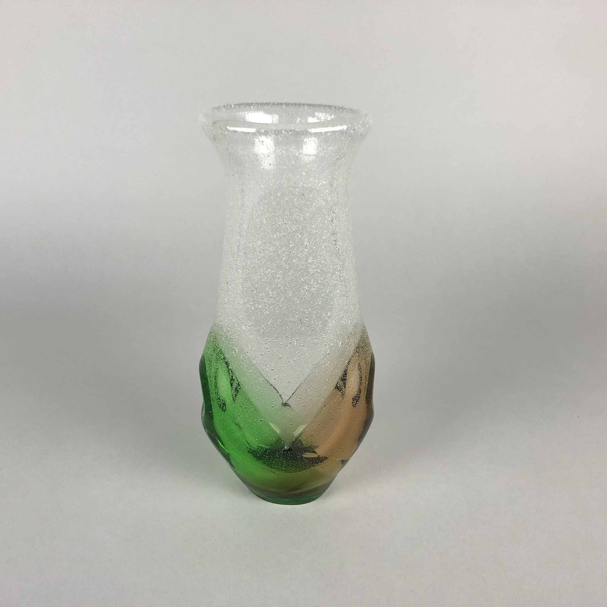 Glass vase designed by Frantisek Spinar for Skrdlovice glassworks, 1970's